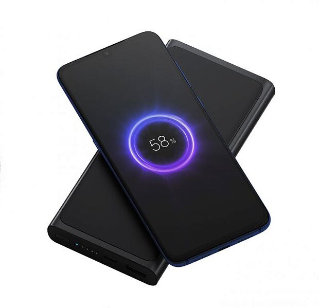 Беспроводной внешний аккумулятор Xiaomi Mi Wireless Power Bank 10000 mAh (Black) - 2
