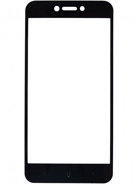 Защитное стекло 2.5D для Redmi Go Ainy Full Screen Cover 0.33mm (Black/Черный) - 1