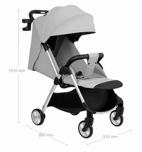 Складная коляска Qborn Seconds Seconds Baby Stroller (Blue/Голубой) - 2